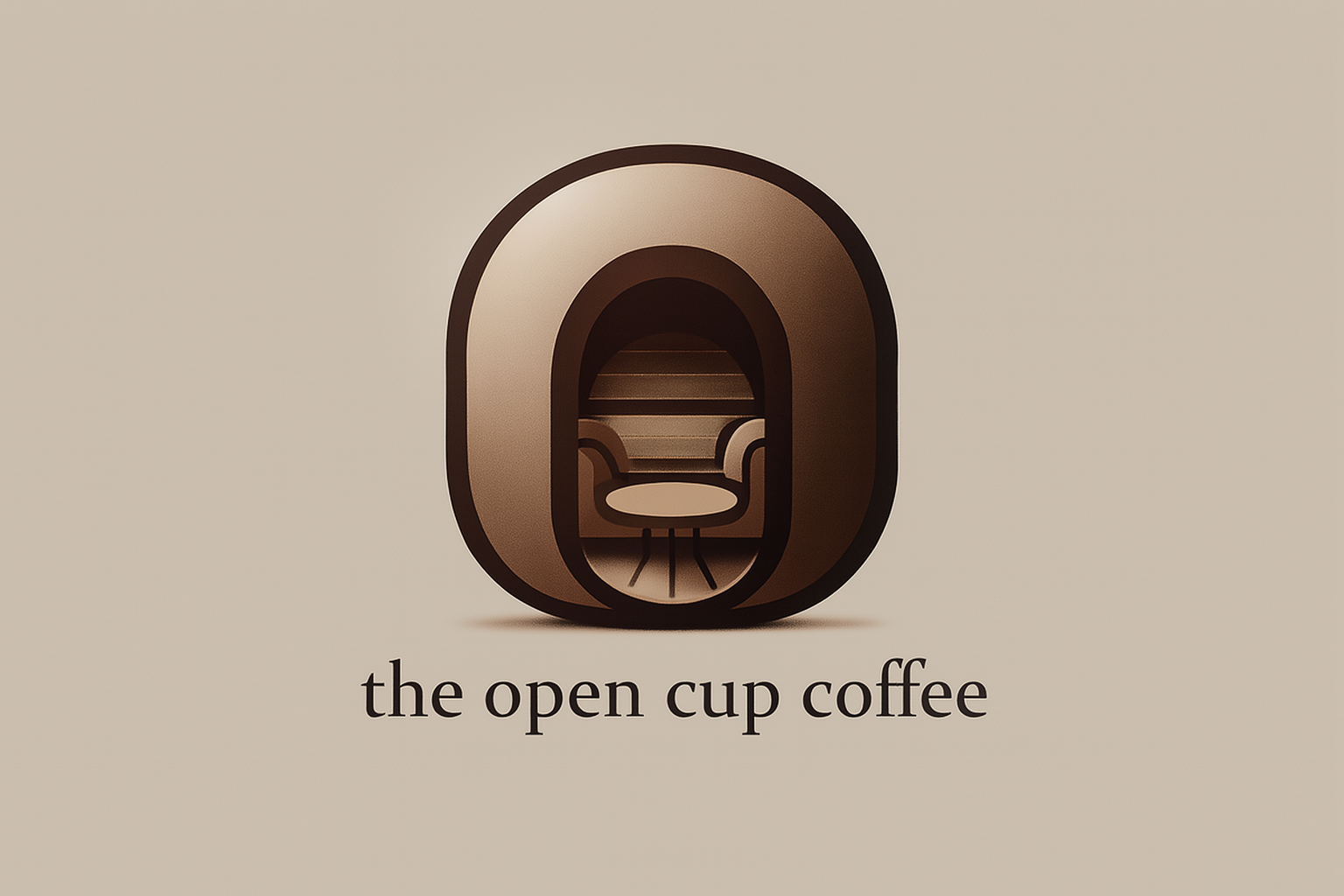 The Open Cup Coffee Logo